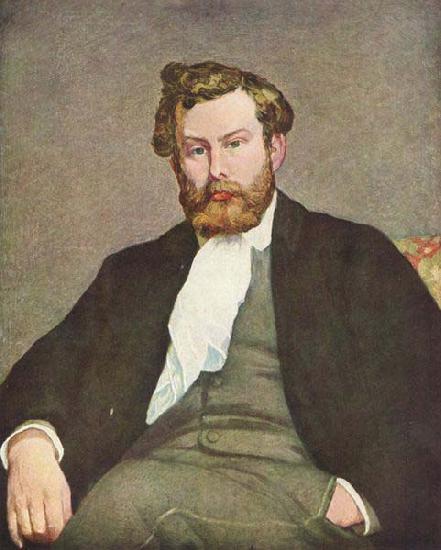 Pierre-Auguste Renoir Portrait of Alfred Sisley, oil painting image